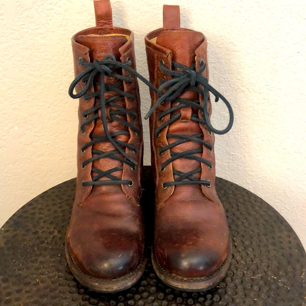 Frye combat boots